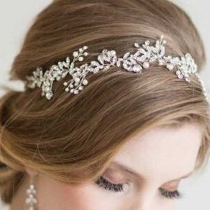 Gorgeous  hair tiara with white ribbons